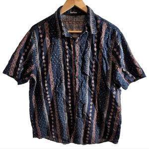 VatPave Men's Short Sleeve Button Up Shirt